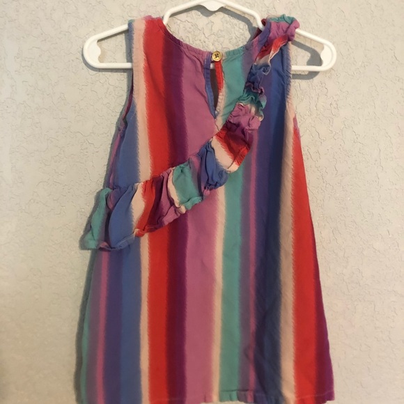 3t girls Dress stripped with ruffle - Picture 2 of 4